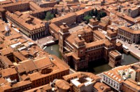 Aerial photography of Ferrara